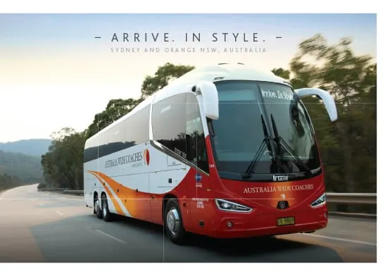 Australia Wide Coaches brochure cover